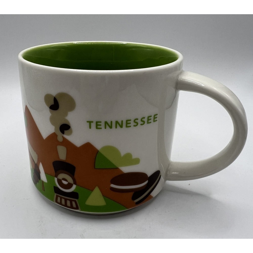 STARBUCKS COFFEE -‎ 2014 TENNESSEE - YOU ARE HERE - 14 oz Ceramic Mug Cup